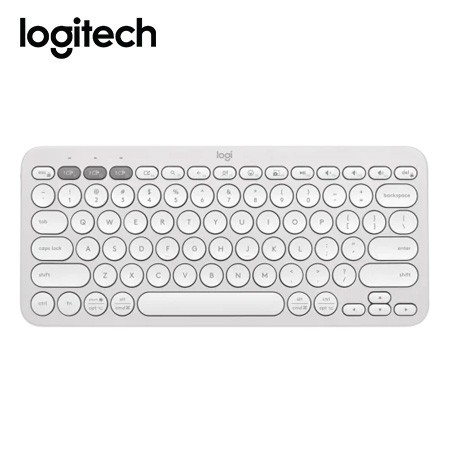 TECLADO LOGITECH PEBBLE 2 K380S BLUETOOTH/WIRELESS SP WHITE (920-011784)-P